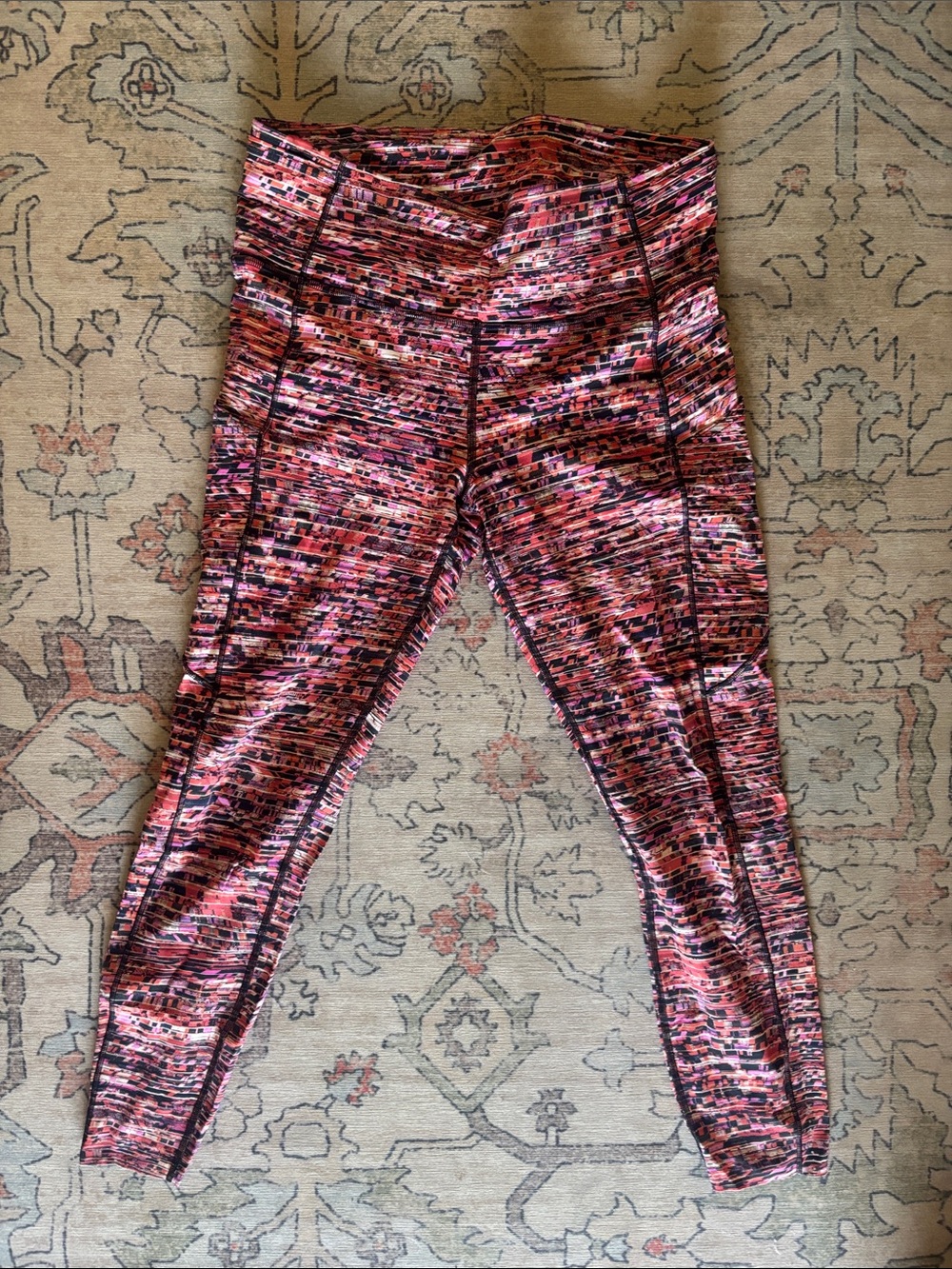 lululemon athletica Pink Multi Patterned Leggings